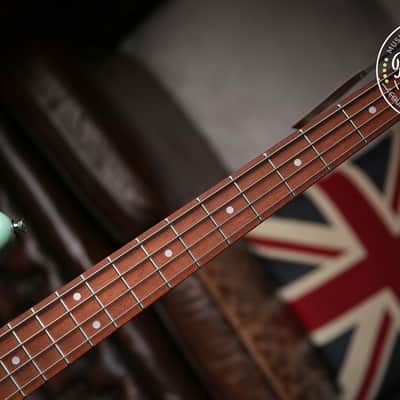 Vintage VJ74 Reissued Bass Ventura Green Matching Colour Headstock image 7