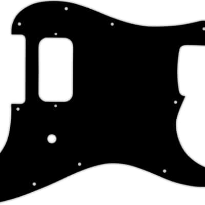 WD Custom Pickguard For Fender Tom Delonge Stratocaster #01T Black Thin