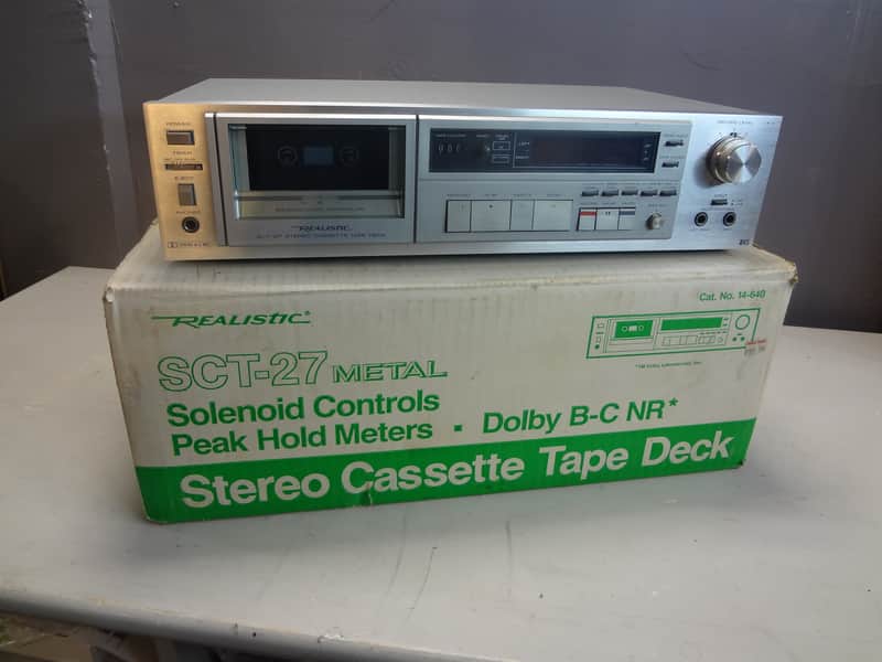 Rare Radio Shack Realistic by Hitachi - Cassette Deck - | Reverb