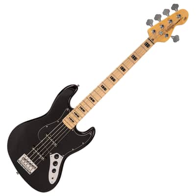 Vintage V495 Coaster Series 5-String Bass Guitar Pack ~ Boulevard Black image 5