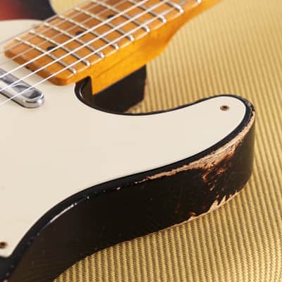 Fender Custom Shop 1955 Telecaster Masterbuilt Andy Hicks Heavy Relic 2-Tone Sunburst image 10