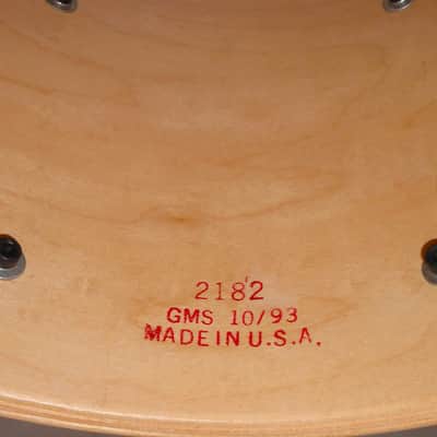 Vintage 1993 GMS Grand Master Series Drumset Cherry Sunburst Lacquer 22",14",12",10" image 17