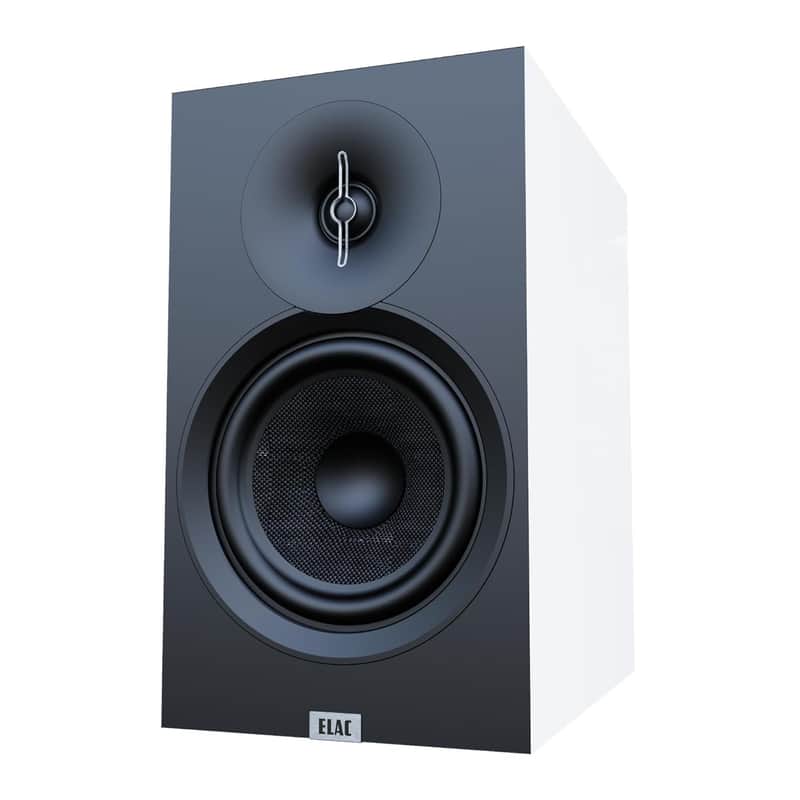 ELAC Debut 3.0 DB63-W Bookshelf Speakers, White (Pair) - 1” Aluminum Dome Tweeter & 6.5” Aramid Fiber Woofer - 2-Way Bass Reflex - 42Hz to 38KHz Response image 1