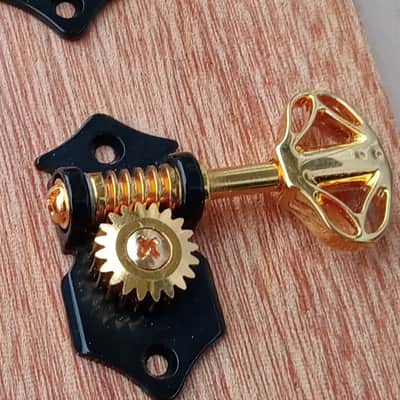 LAST SET - Serial 50 - Weymann® 3 + 3 Electric SPS Open Back Tuners LIMITED EDITION (Pre-War) Modern Steam Punk Stinger Tuners Tuning Machines image 6