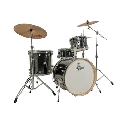 Gretsch Catalina Maple 4-Pc Shell Pack w/22" Kick & Snare - Black Stardust image 1