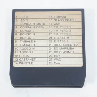 Immagine YAMAHA RX5 ROM Waveform Data Cartridge for RX5 Drum Machine - 4