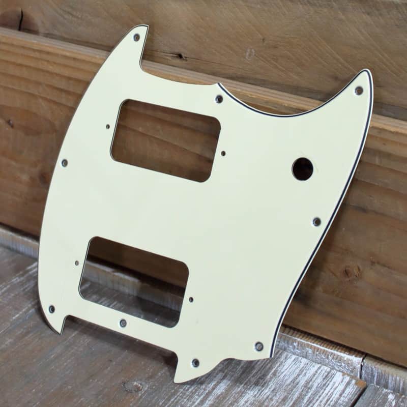 Used Mustang H/H Pickguard Parchment 3-Ply image 1