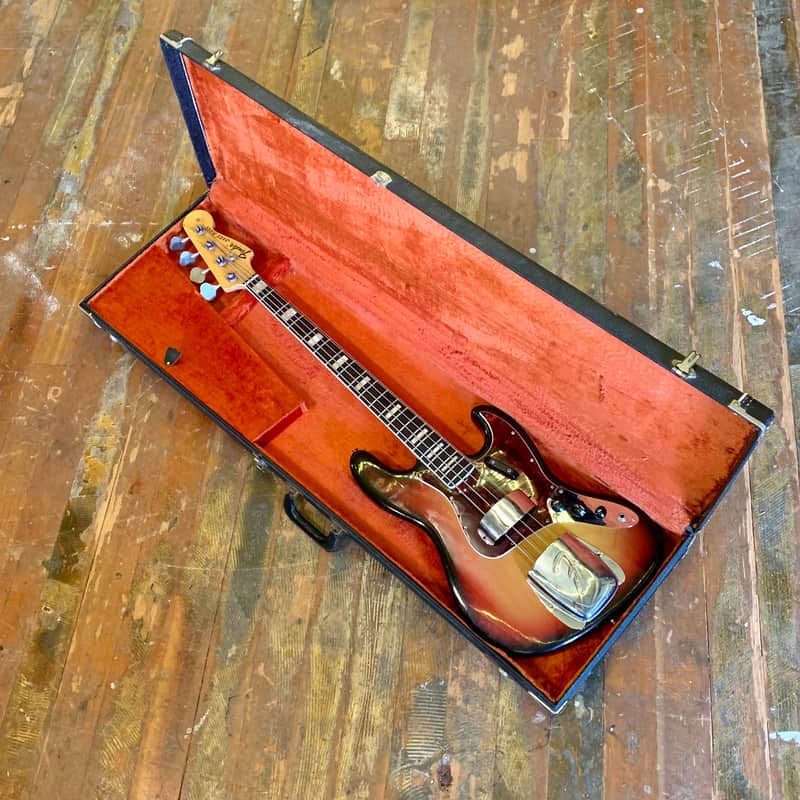Fender Jazz Bass c 1968 Sunburst original vintage USA image 1