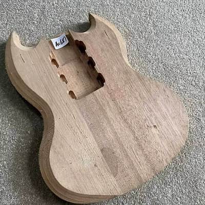 Unfinished Mahogany HHH Guitar Body DIY Project image 1