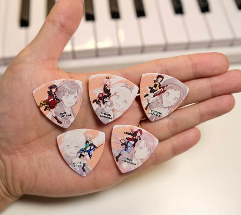ESP x BanG Dream! Afterglow Guitar Pick Set 5pcs Made in Japan image 1