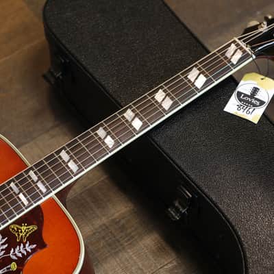 2003 Gibson Hummingbird Light Sunburst Acoustic/ Electric Dreadnaught Guitar + Hard Shell Case image 3