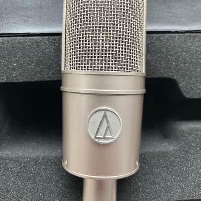 Audio-Technica AT4047/SV Large-Diaphragm Side-Address Cardioid Condenser Microphone 2010s - Silver image 1