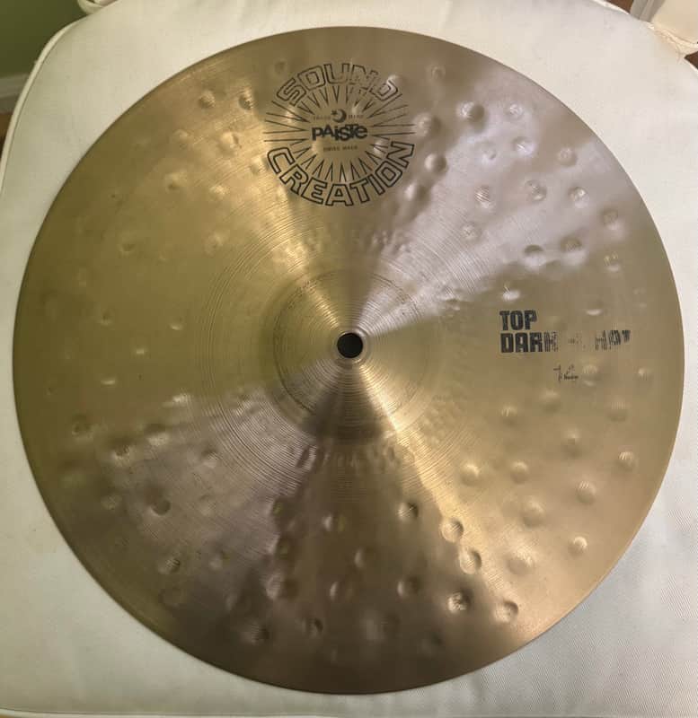 Paiste 14" Sound Creation Dark Hi-Hat Cymbals (Pair) 1976 - 1989 - Traditional image 1