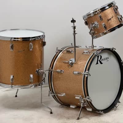 Rogers 20/12/16" 60's Headliner Holiday Drum Set - Champagne Sparkle image 3