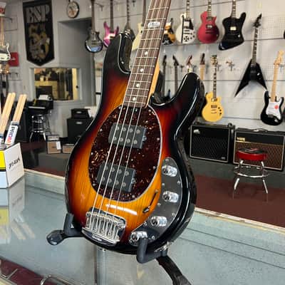 2010 Ernie Ball Music Man Ball Family Reserve 4-String Electric StingRay 3 EQ HH Bass Guitar in Vintage Sunburst image 3