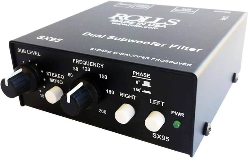 ROLLS SX95 Stereo Subwoofer Crossover/Filter, 12V Auxiliary Power Outlet image 1
