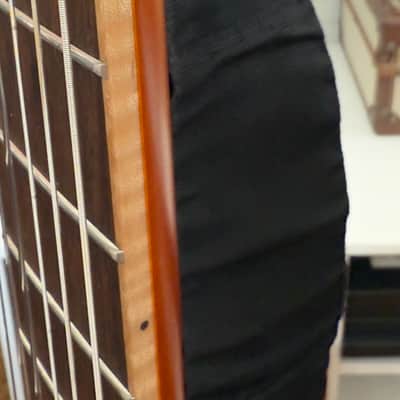 Ortega TourPlayer Series Nylon String Acoustic-Electric Guitar - RTPDLX-FMA-L, Left-handed, Flamed Mapled Blue image 8