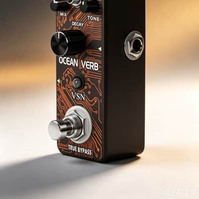 STAX LEF-3800 Digital Reverb Pedal Guitar Ocean Verb Pedal Room Spring Shimmer 3 Modes Wide Range With Storage Of Timbre Pedal--Shipped from Irvine Warehouse in California by USPS image 2