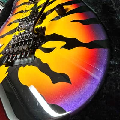 Vintage ESP George Lynch Sunburst (Purple) Tiger Signature image 11