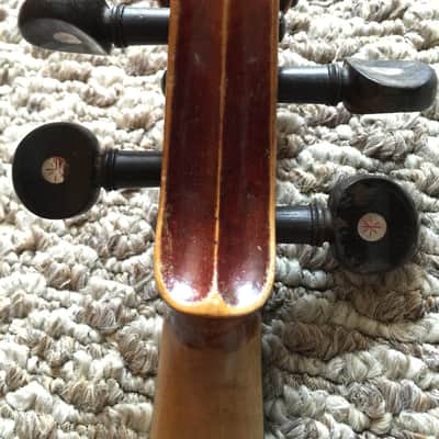 Early 1900's Vintage Gypsy Violin with Beautiful Inlay Detail image 14