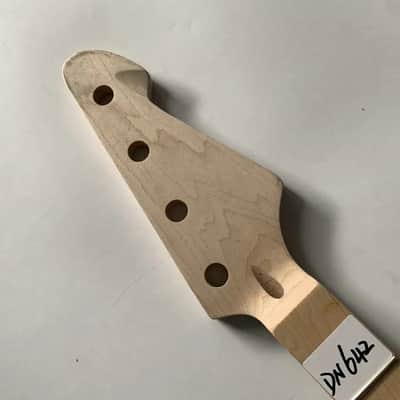 Maple Wood 4 String Bass Neck, 20 Frets Fretboard image 2
