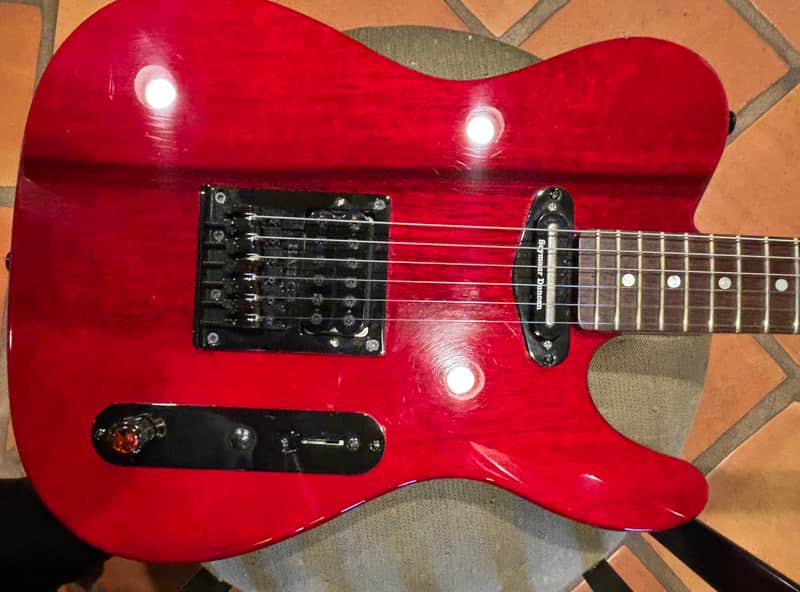 Warmoth Tele Custom 2020 - Red Transparent image 1