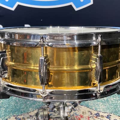 Ludwig 14x5" #401 Super Ludwig (Supraphonic) Brass Snare Drum, Super Rare 1960. Excellent! image 9
