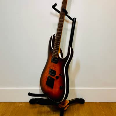 Ibanez RGA42FM 2022 - w/Evertune Bridge Factory Installed - Dragon Eye Burst Flat image 4