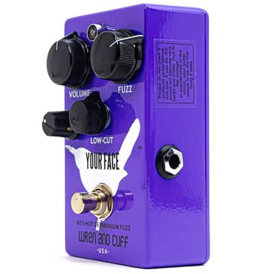 Wren and Cuff Your Face '60s Hot Germanium Fuzz – Violet with External Bias Mod image 5