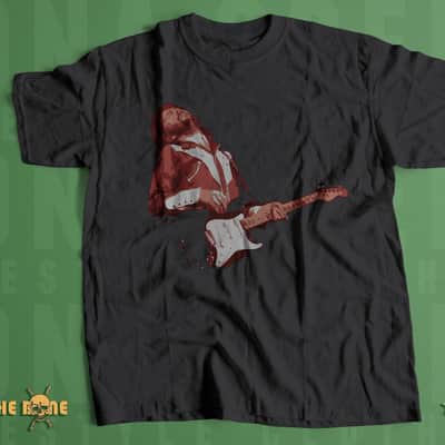 Clapton and Blackie Custom Printed T-Shirt Black - 2XL image 3