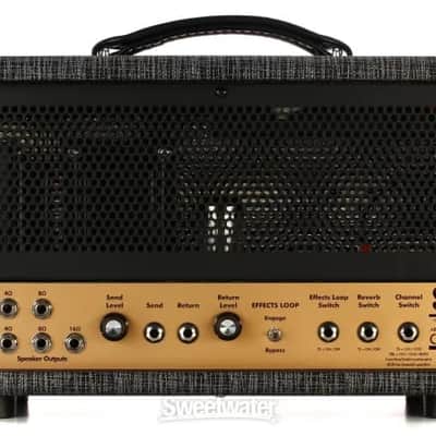 Supro 1699RH Statesman 2-Channel 50-Watt Tube Guitar Head 2017 - Present - Black Rhino image 8
