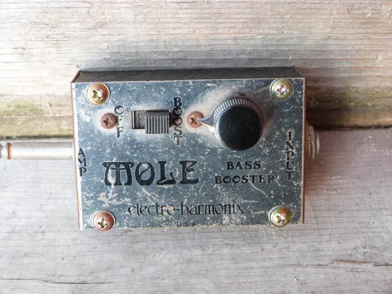 Electro-Harmonix Mole bass boost early block letters image 1