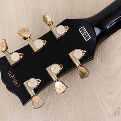 1985 Greco EGC68-500 Custom Black Beauty Vintage Guitar w/ Screamin PAFs & Case, Japan Fujigen image 5