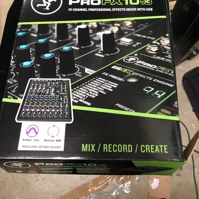 2020 – Present Mackie ProFX10v3 10-Channel Effects Mixer Dark …