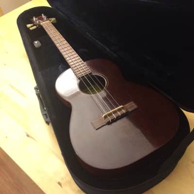 Vintage 70s Giannini Baritone Ukulele Uke Made in Brazil Gibson Tuners w/ case image 2