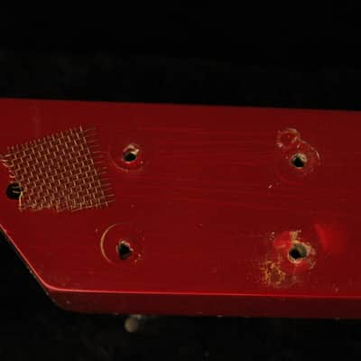 1982 Gibson Victory Artist Bass CANDY APPLE RED with papers + RARE painted neck image 24