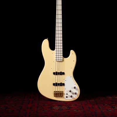 🇯🇵 1989 Fender Order Made JB75-900 Jazz Bass, Fully Painted White, Matching Headstock, Gold Hardware, FujiGen image 2