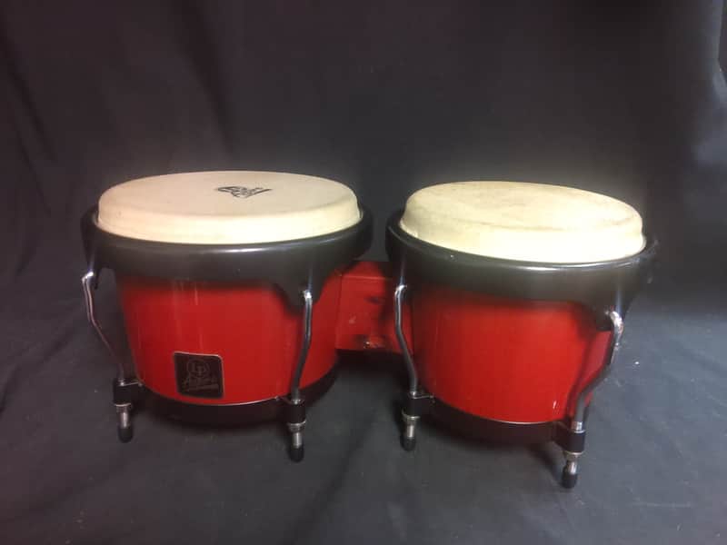 L.P. Aspire Wooden Bongos 2000's - Red image 1