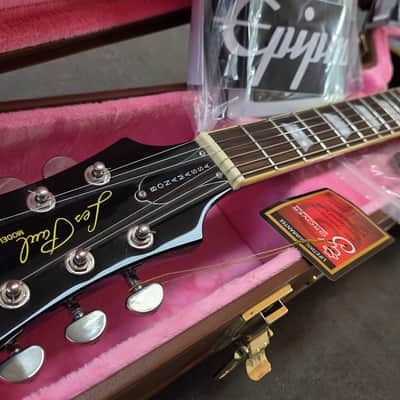 2014 Epiphone Joe Bonamassa Les Paul Standard Pelham Blue Limited Edition Signature Guitar Signed COA Gibson USA Burstbucker PAF pickups Lifton Case '59 1959 Neck Profile Long Tenon CASE QUEEN TIME CAPSULE image 11