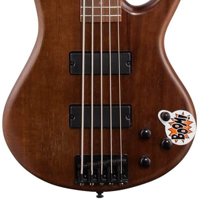 Ibanez GSR205 Electric Bass, 5-String - Walnut Flat image 2