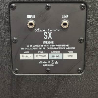 Ashdown Sx-412f Amplifier Cabinet - Bass Guitar, 160 Watts, 4x12" Speakers - Very Good image 10