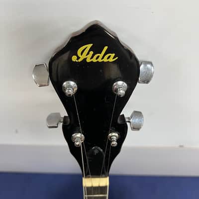 Vintage Iida 5-String Banjo with Resonator Made in Japan image 2