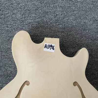 Unfinished 4 String Semi Hollow Jazz Bass Body DIY Project image 2