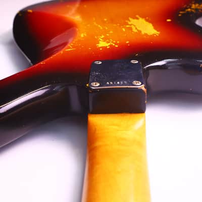 Fender Jaguar 1963 - Sunburst - cool sounding and all original Pre-CBS Jaguar with original hard case - check video! image 11