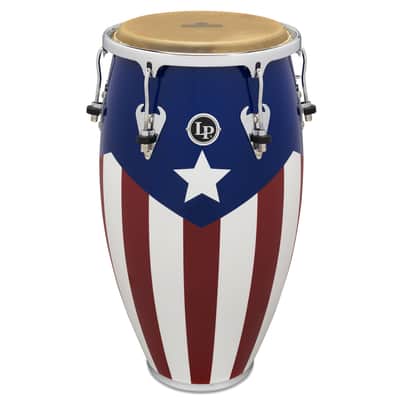 Latin Percussion LP Matador 12 1/2" Tumba Oak Puerto Rican Flag (M754S-PR) image 3