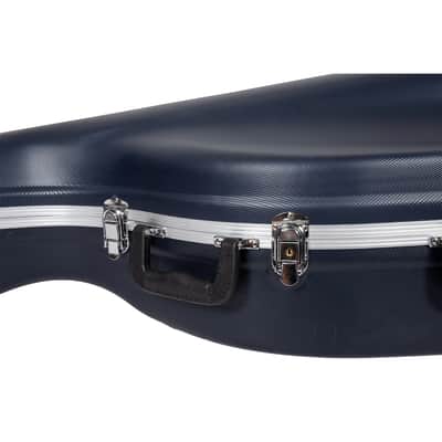 Crossrock  ABS Molded Cello Hard Case with Wheels in Blue- For Both 4/4 Size and 3/4 Size image 5