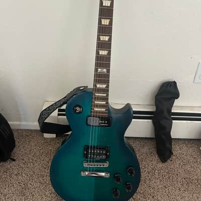 Gibson Les Paul Futura (120th Anniversary, USA Made) 2014 - Pacific Blue finish with flame top image 2