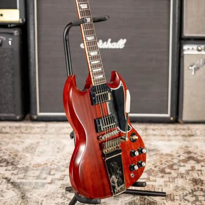 Epiphone 1964 SG Standard with Maestro Vibrola Reissue Electric Guitar - Cherry Red with Hardshell Case image 14