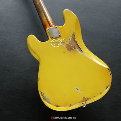 Fender Precision TV Yellow Heavy Relic Aged image 3
