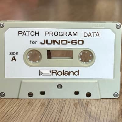 Roland Juno-60 Original Patch Program Data Cassette Tape image 1